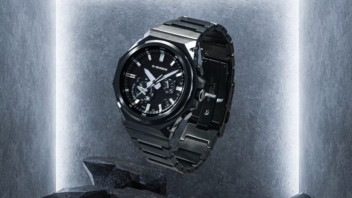 Часы Casio G-Steel с Bluetooth и Solar вышли в США в чёрном корпусе за $510 2 Черные часы Casio G-Shock G-Steel с металлическим браслетом