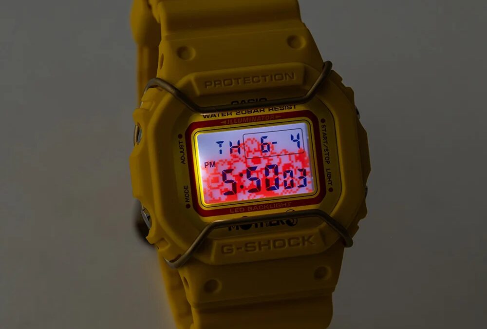 Цифровые часы G-Shock Casio по Mother 3 желтый цвет