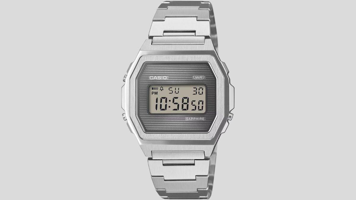 Casio выпустила Vintage A1000SP-7 с сапфировым стеклом и стальным корпусом 3 Цифровые часы Casio Vintage A1000SP-7 с металлическим корпусом