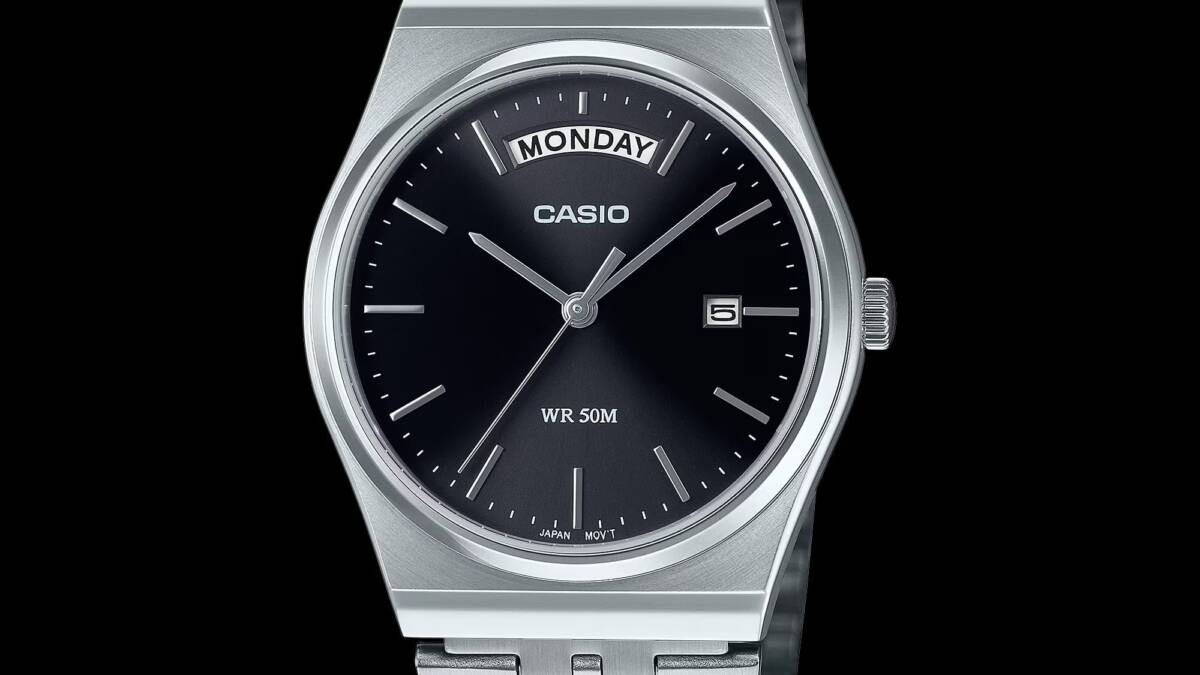 Часы Casio MTP-B146 вышли в США с полным днем недели на циферблате 3 Часы Casio MTP-B146 с циферблатом черным и стрелками