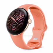 Цветные циферблаты и розовый ремешок на Pixel Watch 5