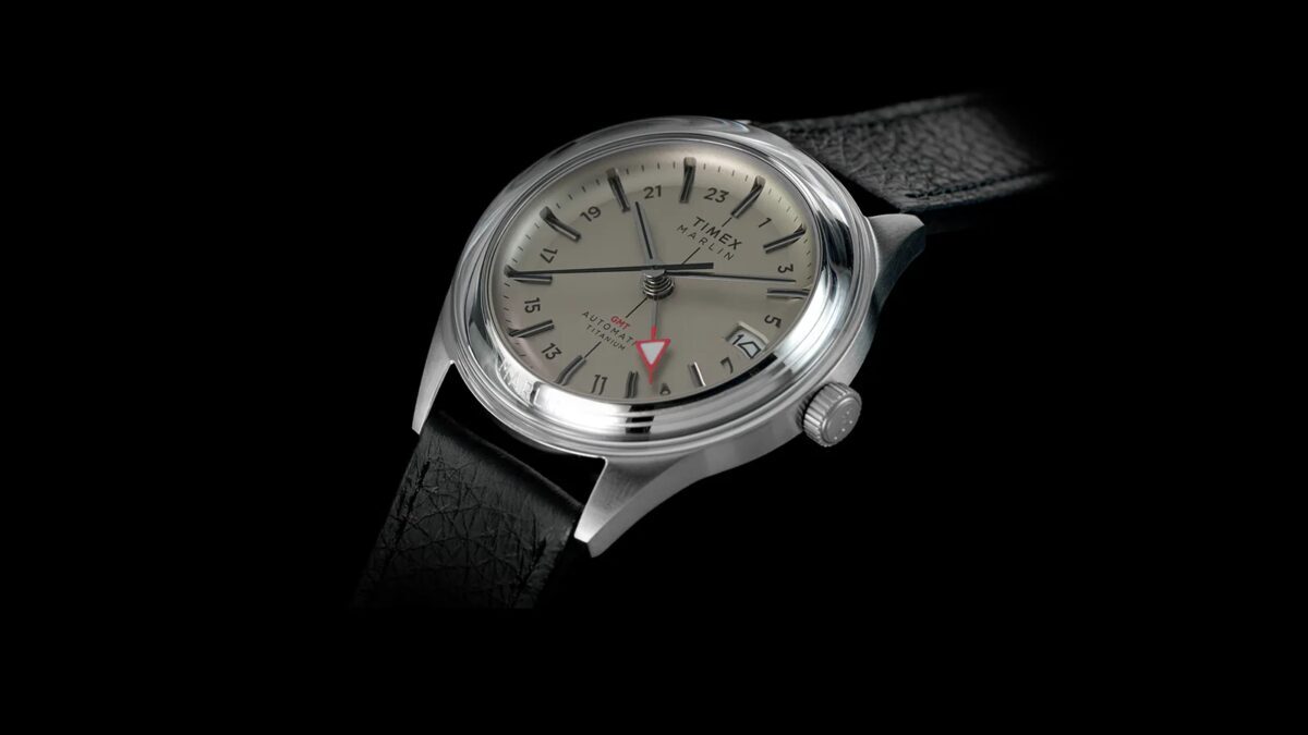 Часы Timex Marlin Jet GMT с титановым корпусом и автоматическим механизмом