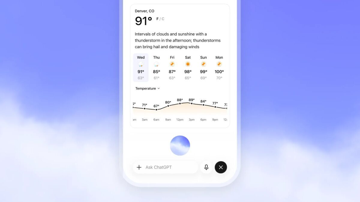 ChatGPT научился говорить без пауз с GPT‑Live и показывать карточки в диалоге