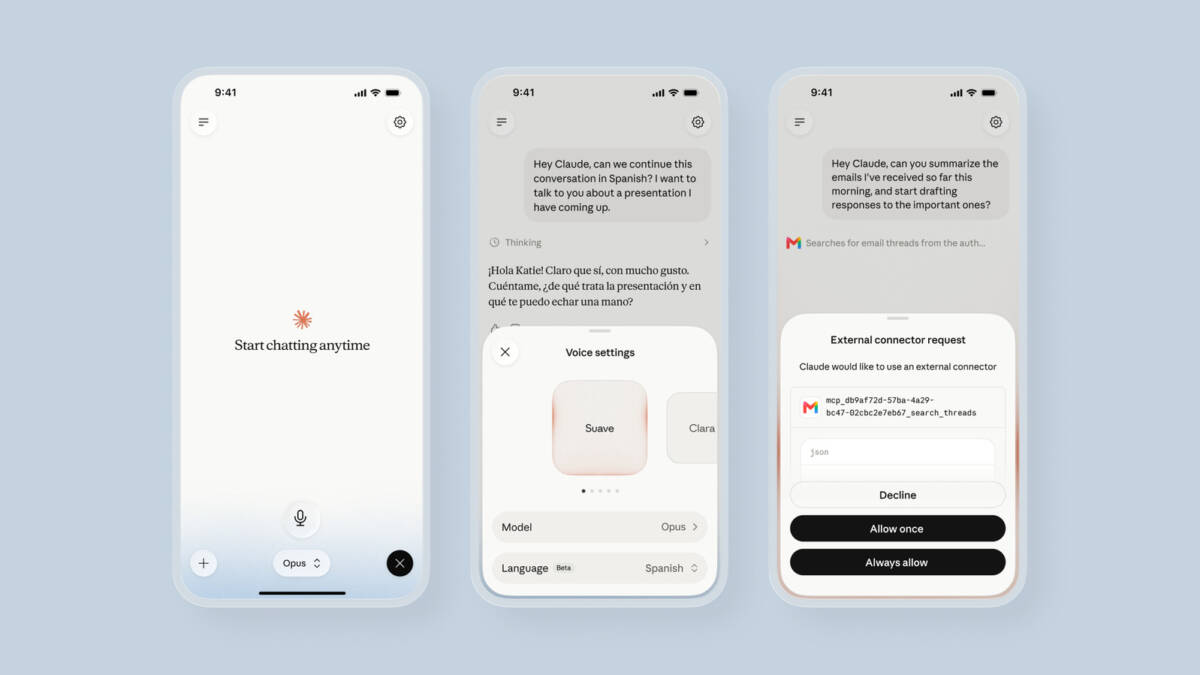 Интерфейс Google Assistant на телефоне с голосовыми настройками