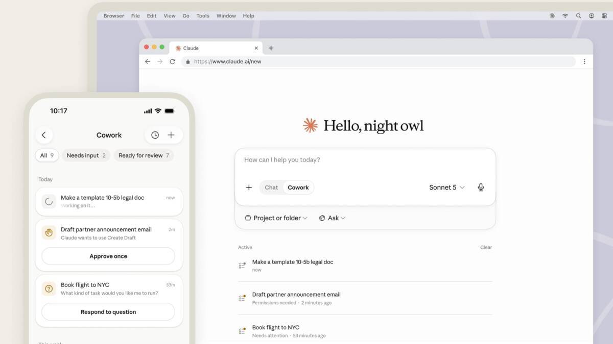 Claude научили работать после закрытия ноутбука на смартфоне и в браузере 1 Claude научили работать после закрытия ноутбука на смартфоне и в браузере