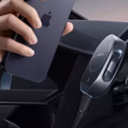 Автомобильная зарядка Cuktech с выдвижным USB-C и беспроводной катушкой