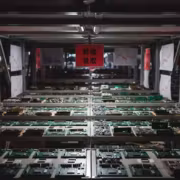 Много материнских плат и электронных компонентов на столе NAND DRAM