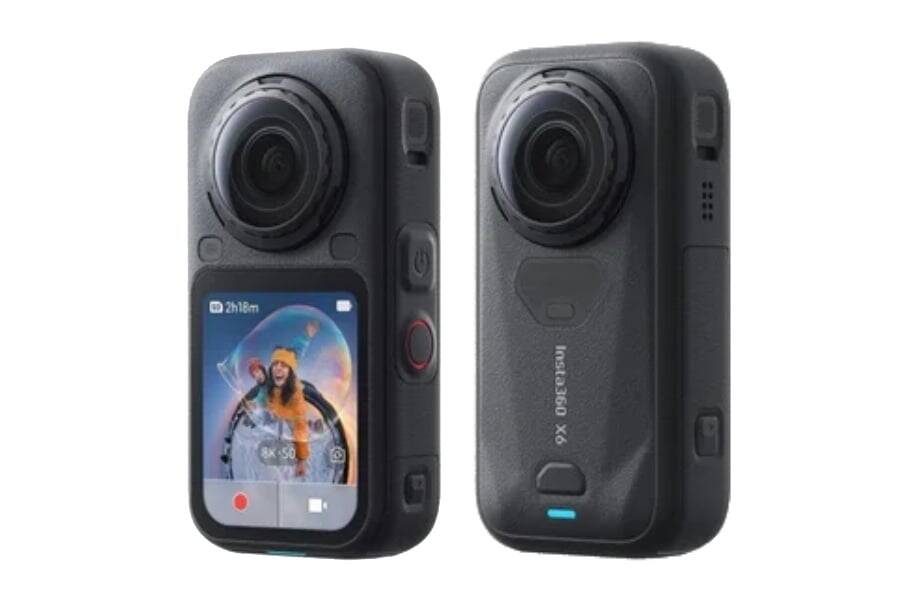 Экшн-камеру Insta360 X6 показали до анонса: компактный корпус и 8K при 50 fps 3 Экшн-камера Insta360 X6 с экраном и объективом