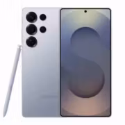 Серебристый Samsung Galaxy S25 с стилусом и четырьмя камерами