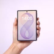 Смартфон с большим дисплеем и фронтальной камерой