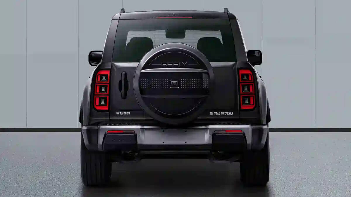 Задняя часть Geely Galaxy Battleship 700 электромобиль