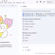 Презентация Google Slides с инструкциями по созданию презентации и вопросами