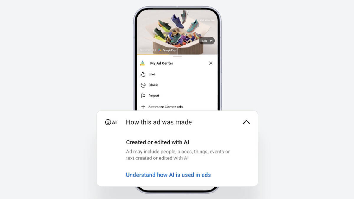 Google начнёт помечать рекламу, созданную ИИ, в Search, YouTube и Discover 1 Google начнёт помечать рекламу, созданную ИИ, в Search, YouTube и Discover