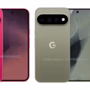 Google Pixel смартфоны три цвета розовый зеленый черный