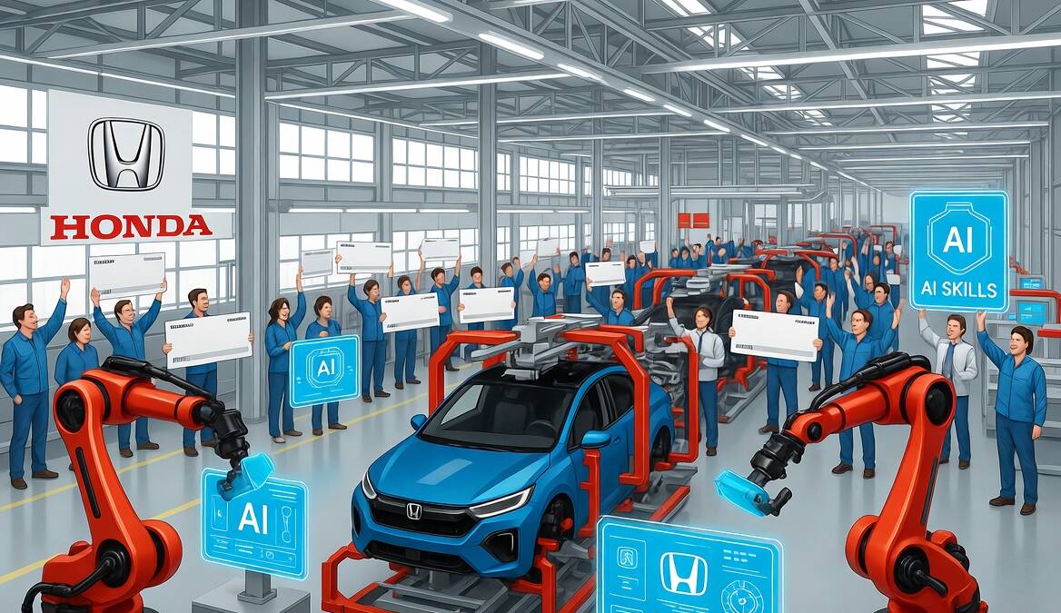 До 150 тыс. иен в месяц. Honda начала платить сотрудникам за навыки работы с ИИ 1 До 150 тыс. иен в месяц. Honda начала платить сотрудникам за навыки работы с ИИ