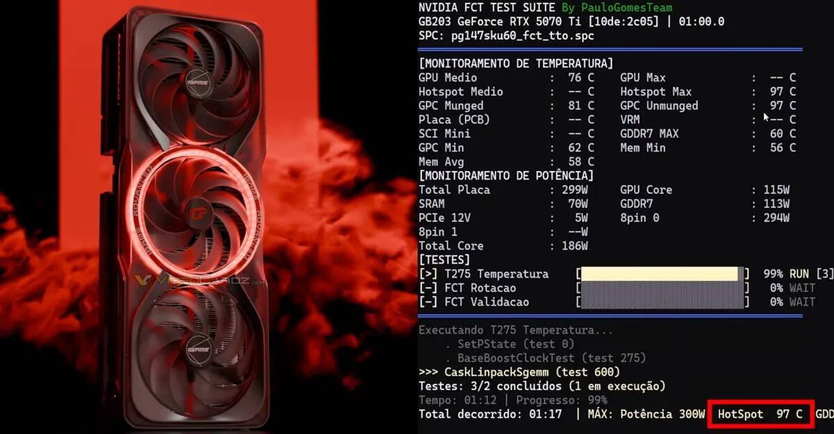 HotSpot вернулся в GeForce RTX 50: энтузиасты нашли скрытый датчик перегрева