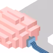 Кубическая модель устройства видеонаблюдения NtechLab из кейса