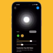 Настройка голоса Siri на iPhone с iOS 27 beta 3