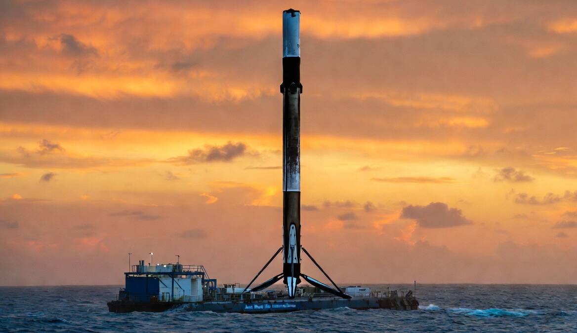 Как Falcon 9 пережила кривую посадку, замену 9 двигателей и ещё 31 запуск