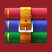 Книга трёх цветов с пряжкой для открытия RAR Windows Mac iPhone Android Linux