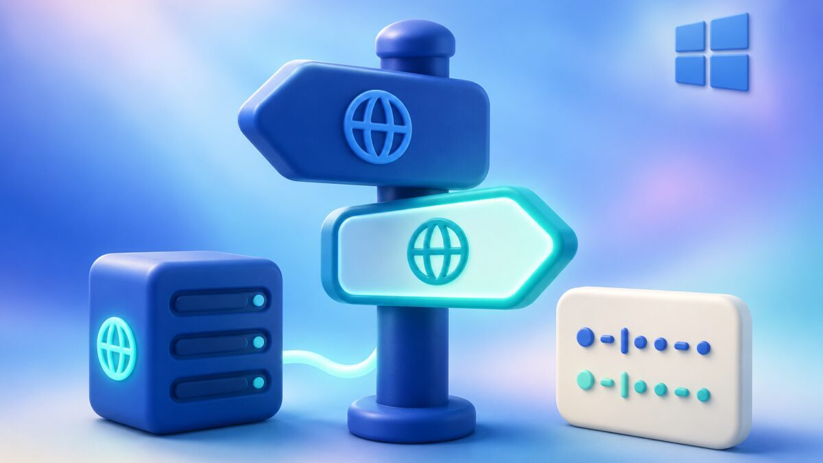 Как сменить DNS-сервер в Windows 11 и Windows 10 7 Модель сервера и компьютерные иконки Windows 11 DNS настройки