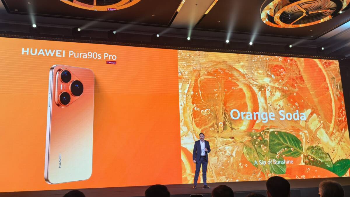 Камеры, цвета «газировки» и 6000 мА·ч. Huawei выпустила смартфон Pura 90s Pro 5G за 800 евро 8 люди на презентации Huawei Pura 90s Pro 5G в зале