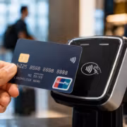 Карта UnionPay и терминал для оплаты карты