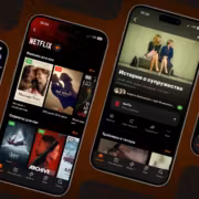 Мобильное приложение Кинопоиск с интерфейсами Netflix и Start