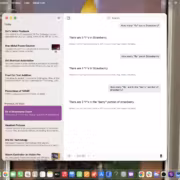 Новая Siri в macOS 27, окно переписки внутри рабочего стола