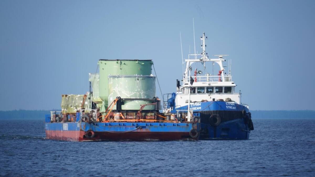 730 тонн по воде. На Ленинградскую АЭС-2 привезли крупнейшую ловушку расплава 1 730 тонн по воде. На Ленинградскую АЭС-2 привезли крупнейшую ловушку расплава