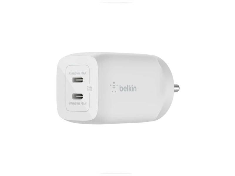 Лучшие GaN-зарядки в Индии в июле 2026 года 9 Зарядное устройство Belkin GaN с двумя USB-C портами
