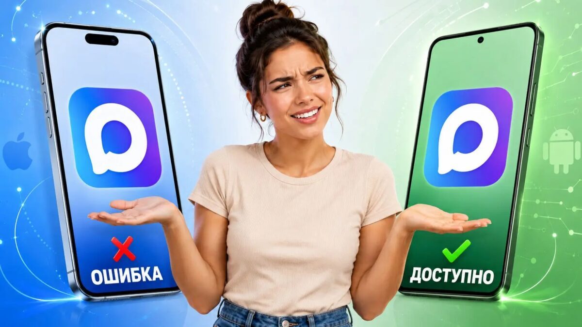 Мессенджер MAX на iPhone и Android в 2026 году: на смартфонах с Android удобнее 12 Две смартфоны iPhone и Android с логотипом MAX