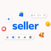 Логотип Facebook Marketplace с иконками и меню для продавцов Meta Marketplace