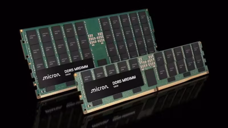 Micron показала DDR5 MRDIMM на 14400 МТ/с и 96 ГБ для серверов