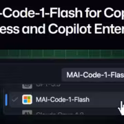Выбор опции MAI-Code-1-Flash для Copilot Business и Copilot Enterprise