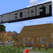 Minecraft впервые за 17 лет подняла планку. Теперь ей нужен Ryzen 5 5600 и 16 ГБ ОЗУ 1 Домики из блока Minecraft с деревьями и флагом Minecraft