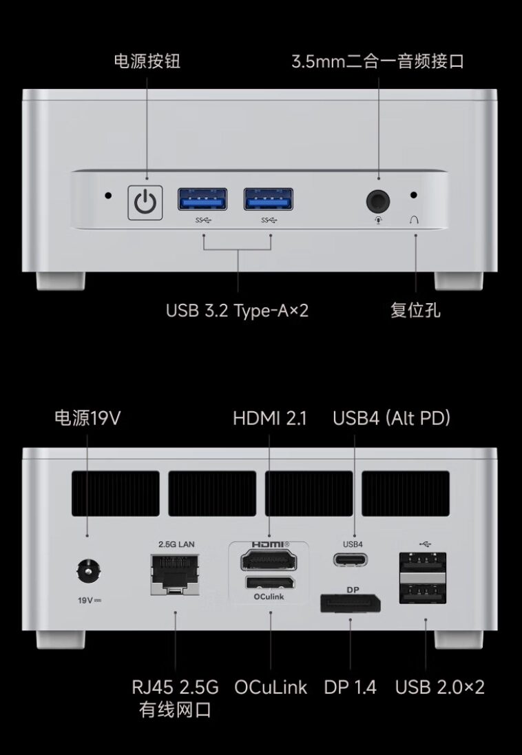 Мини-ПК Minisforum UM870 Plus получил 24 ГБ DDR5, USB4 и OCuLink за $700