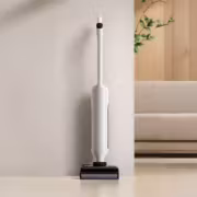 Моющий пылесос Xiaomi Mijia Floor Scrubber 5 держится вертикально у стены