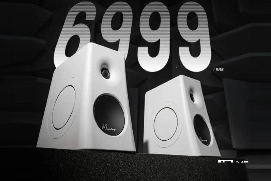 Moondrop MM3A: настольные колонки с DSP и ценой от 699,9 юаня 2 Два белых настольных колонки Moondrop MM3A с динамиками