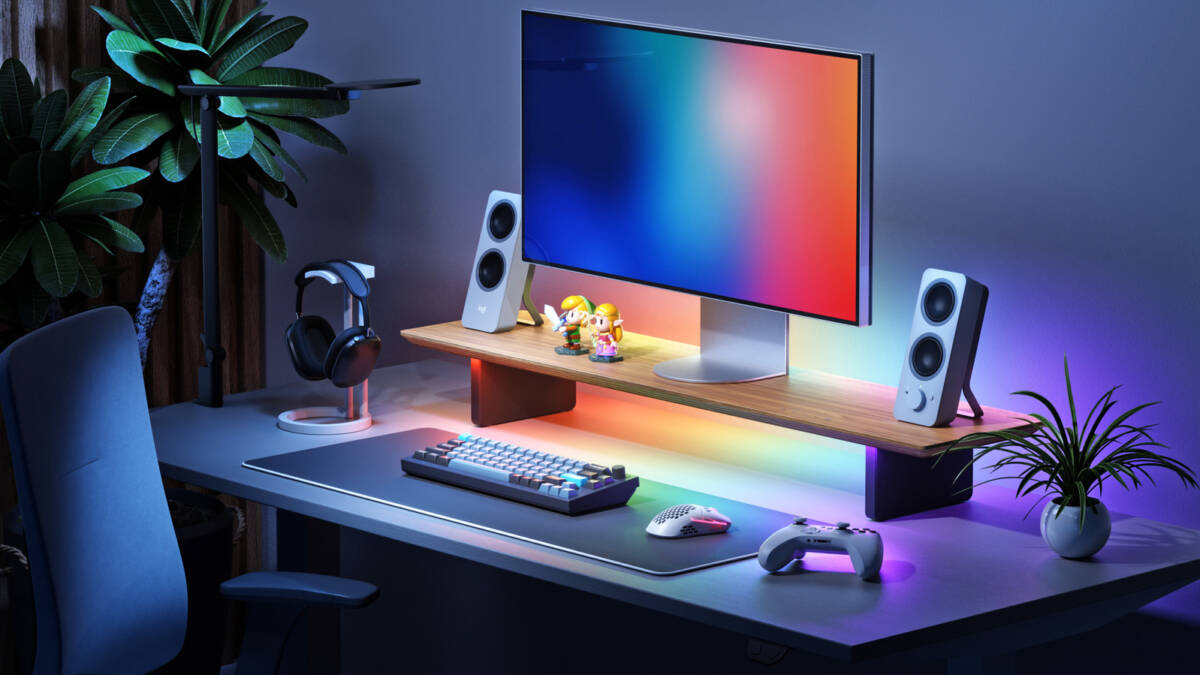 Nanoleaf выпустила подставку для монитора с подсветкой и креплениями для аксессуаров 1 Nanoleaf выпустила подставку для монитора с подсветкой и креплениями для аксессуаров