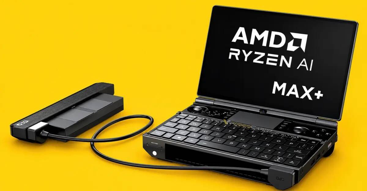 Современный ноутбук GPD WIN Max 3 с выдвижной клавиатурой
