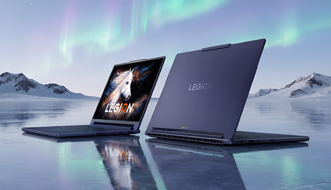 ноутбук Lenovo Legion R9000X 2026 на льду горных озёр