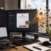 Монитор с ошибкой входа в Ledger и Trezor через GitHub