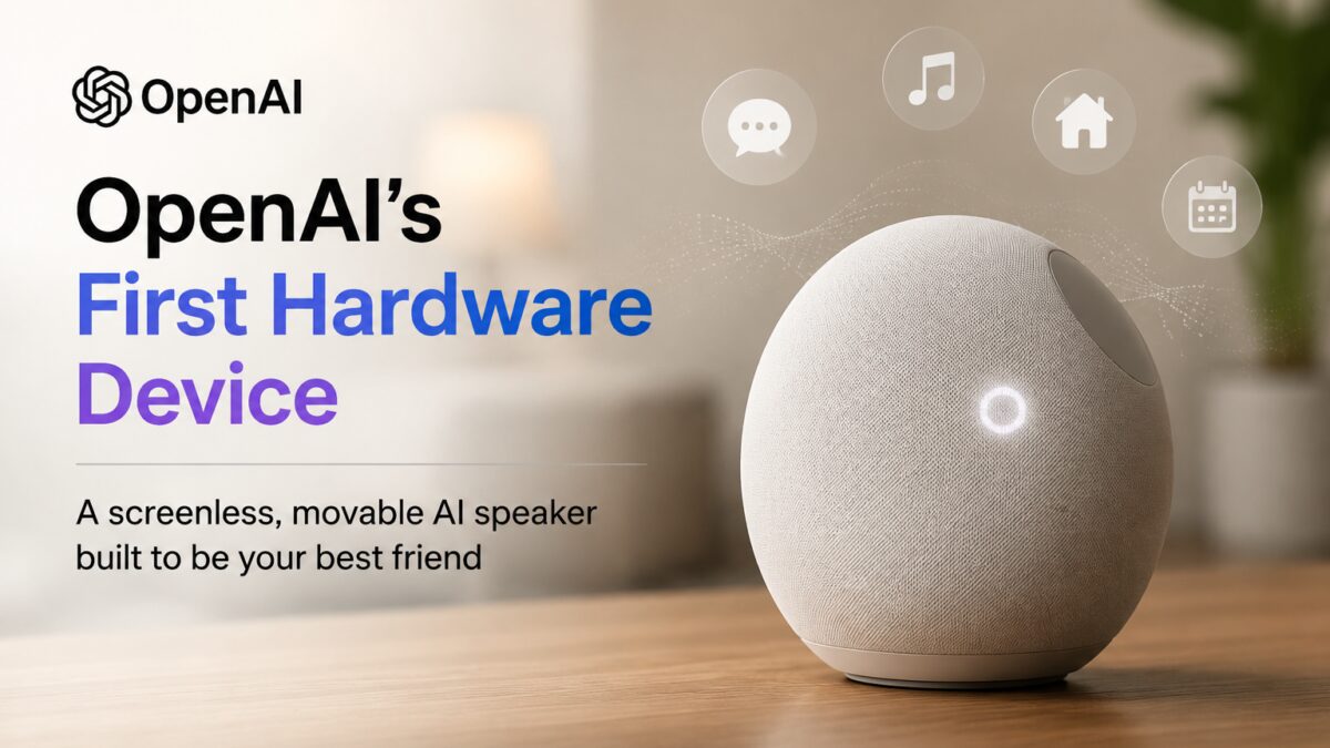 OpenAI готовит AI-колонку без экрана, которая сможет ездить за хозяином
