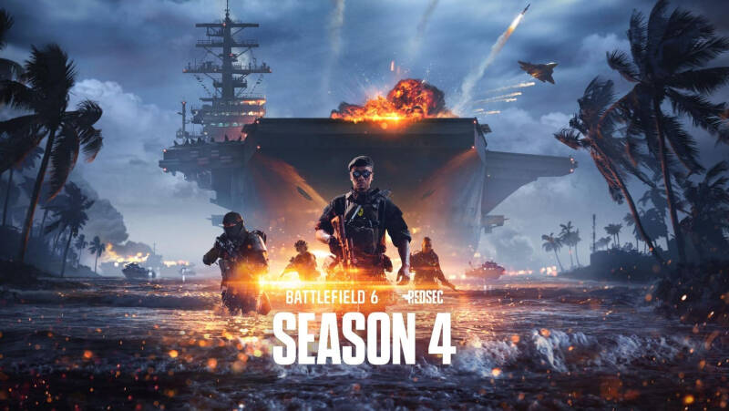 Остров Уэйк вернётся 21 июля. Battlefield 6 показала морские бои на самой большой карте серии 3 Бойцы Battlefield 6 на воде у большого корабля