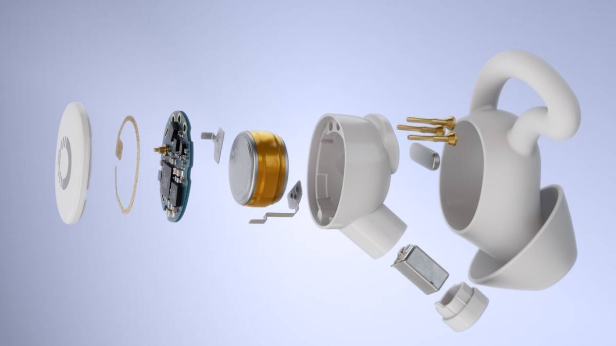 Разобранные Sleepbuds 2 Ozlo внутри устройства