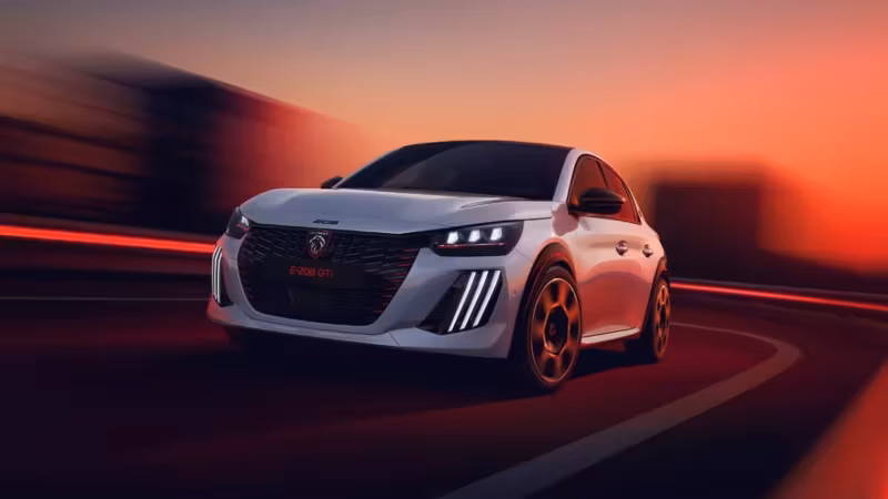 Peugeot открыла заказы на электрический E-208 GTi в Британии за £34 995