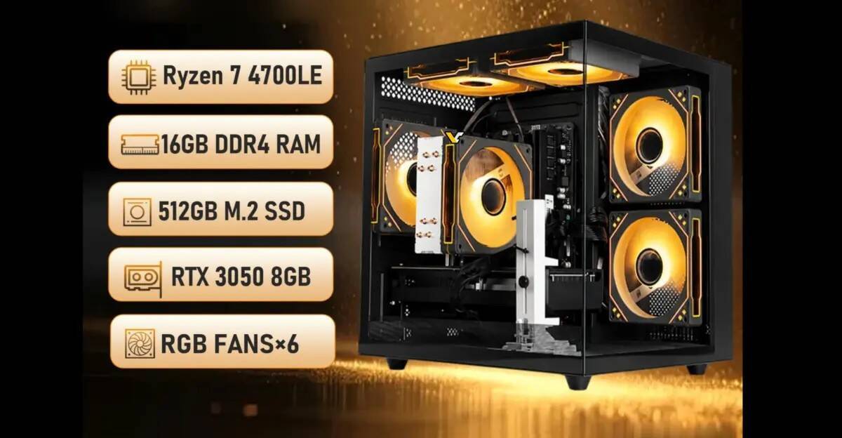 ПК с Ryzen 7 4700LE за $800 вышел в продажу, хотя чипу уже 7 лет по архитектуре