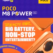Poco M8 Power 5G получил тизер с 7-дюймовым экраном и батареей 8000 мА·ч 4 Постер с рекламой Poco M8 Power 5G с текстом