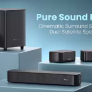 Portronics выпустила 150-ваттный домашний кинотеатр Pure Sound Pro X2 с саундбаром 4 Домашний кинотеатр Portronics Pure Sound Pro X2 с саундбаром и колонками